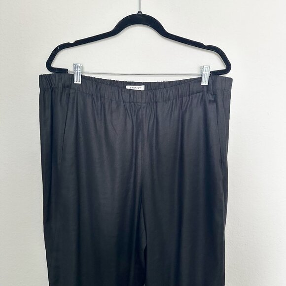 Aritzia Babaton New Dexter Linen Blend Ankle Jogger Trouser Pant - Picture 5 of 11